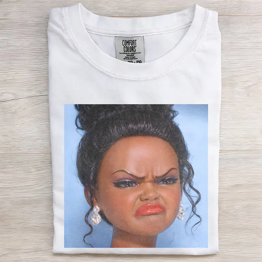 BLACK GIRL DOLL GIRL DISGUSTED MEME T-SHIRT