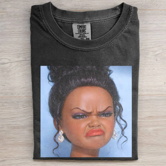 BLACK GIRL DOLL GIRL DISGUSTED MEME T-SHIRT