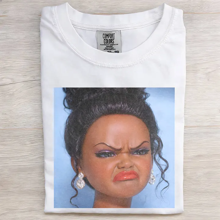 BLACK GIRL DOLL GIRL DISGUSTED MEME T-SHIRT
