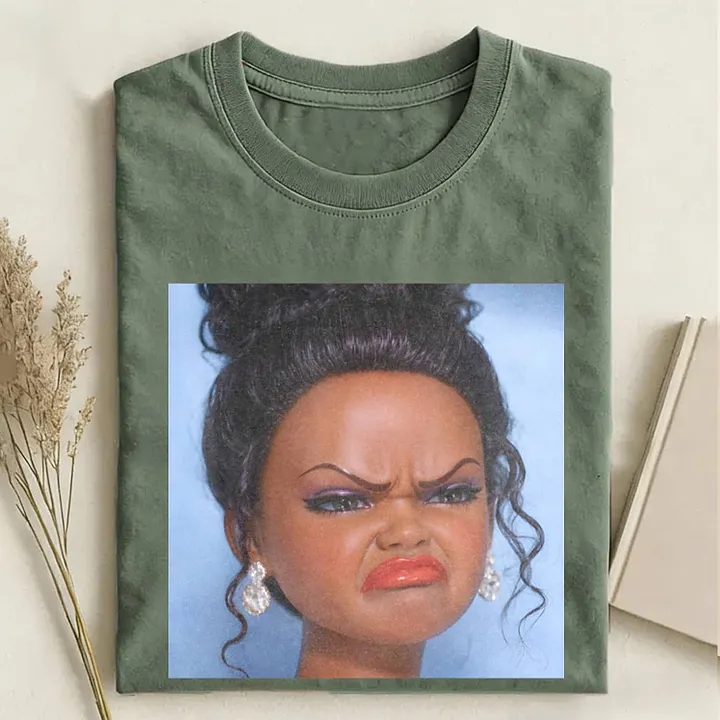 BLACK GIRL DOLL GIRL DISGUSTED MEME T-SHIRT